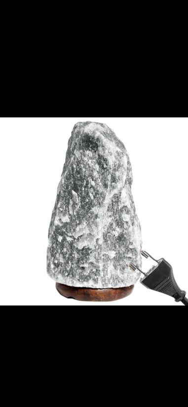 Pelēka Himalaju sāls lampa